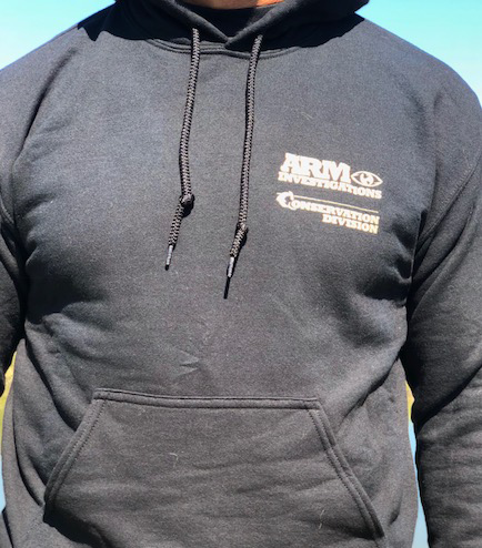hoodie-front ARM Conservation Division Hoodie